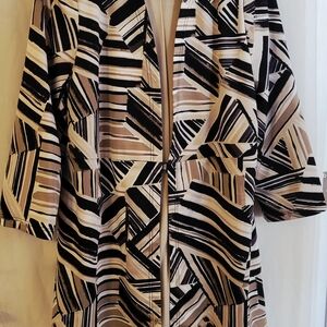 Geometric Patterned Coat